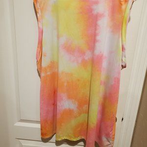 White Birch Tie Dye Tank Top